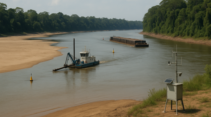 Governo Federal antecipa dragagens e monitoramento para seca na navegação da Amazônia