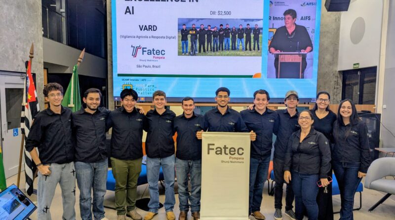 alunos da Fatec Pompeia ganham prêmio internacionaç de IA para o agro