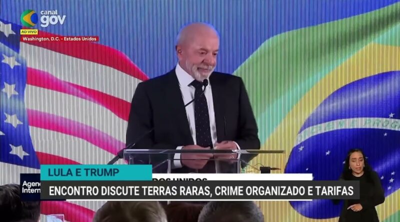 Lula e Trump discutem terras raras, crime organizado e tarifas