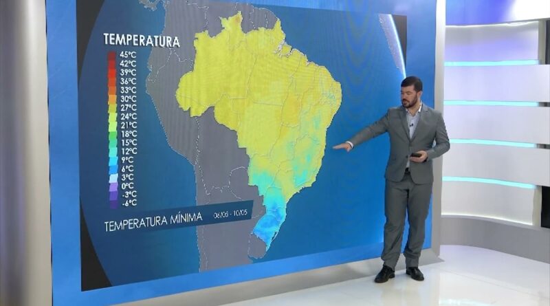 Nova frente fria provoca queda de temperaturas e chuvas no Brasil