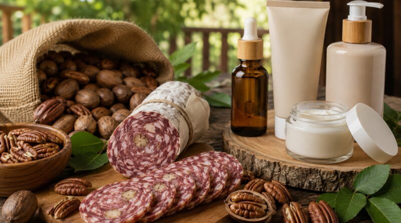 Noz-pecã ganha valor com alimentos e cosméticos