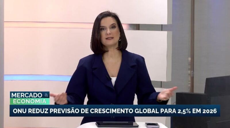 ONU reduz previsão de crescimento global para 2,5% em 2026 devido a crises
