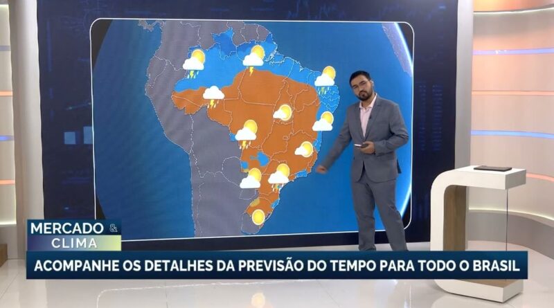 Previsão de chuva para o Sul e Sudeste do Brasil nesta terça-feira