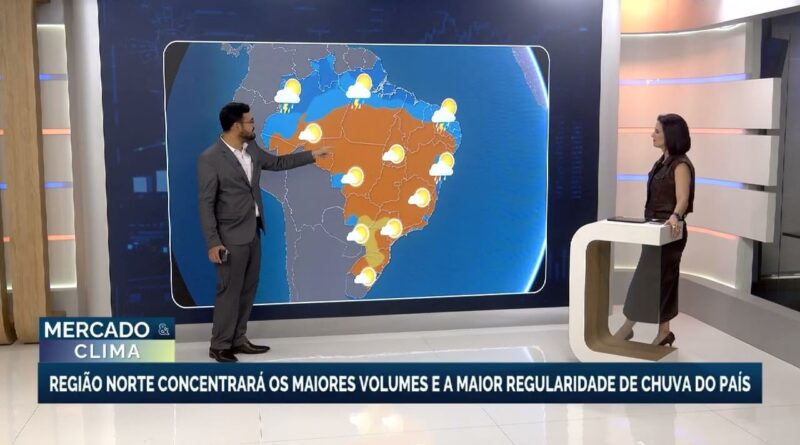 Previsão do tempo: chuvas intensas no norte e seca no centro-sul