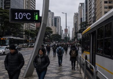 Primeira onda de frio do ano provoca queda nas temperaturas e temporais no fim de semana