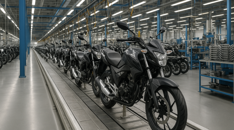 Produção de motos cresce 6,4% em abril e atinge maior volume para o mês em 18 anos