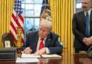 Donald Trump e Howard Lutnik, secretario de Comércio EUA