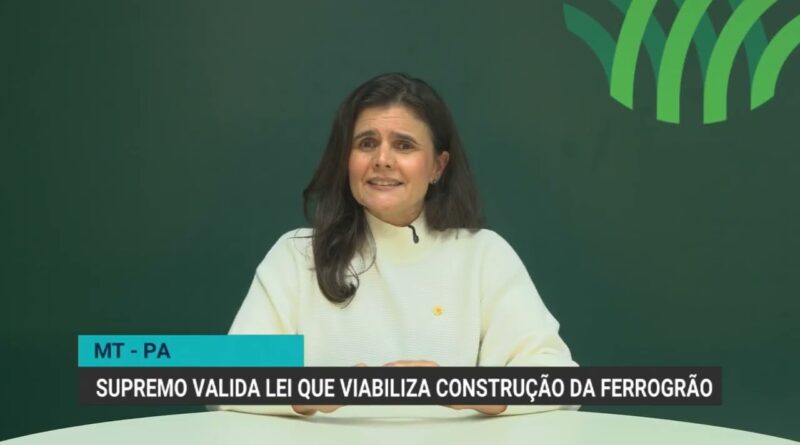 Supremo valida lei que permite construção da Ferrogrão no Pará