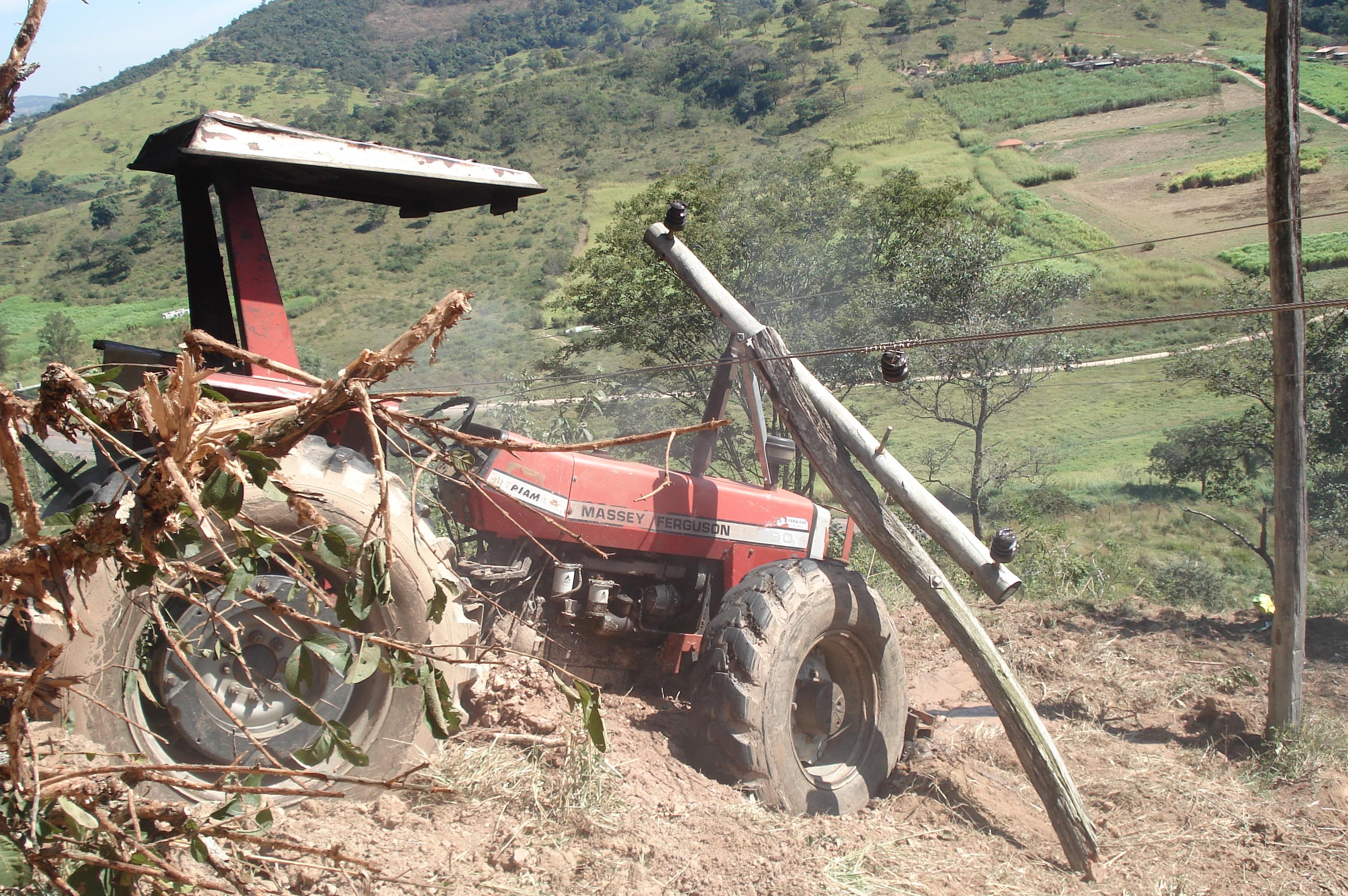 acidente rural