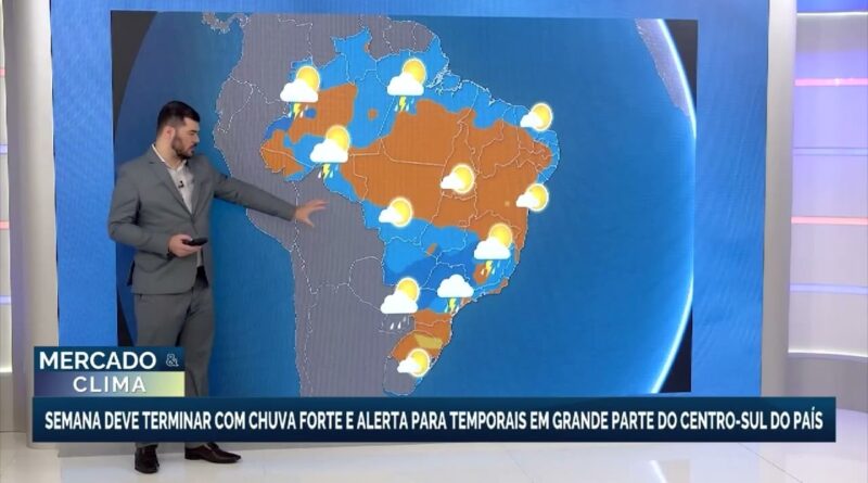Ciclone e frente fria provocam temporais e geada no Centro-Sul do Brasil