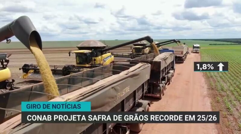 Exportações de carne bovina e safra de grãos quebram recordes no Brasil