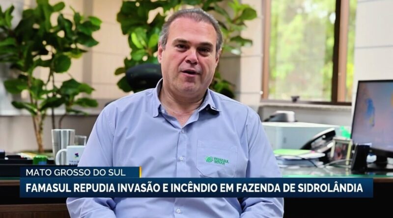 Famasul repudia invasão e incêndio em fazenda de Sidrolândia