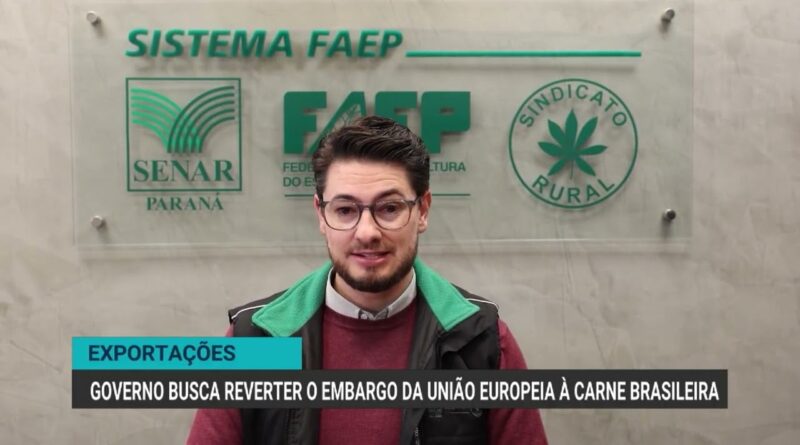 Governo brasileiro busca reverter embargo da União Europeia à carne