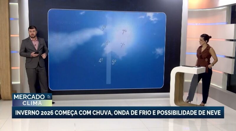 Inverno de 2026 começa com frente fria e risco de geada no Sul