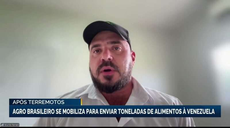 Agro brasileiro mobiliza doações de alimentos após terremoto na Venezuela