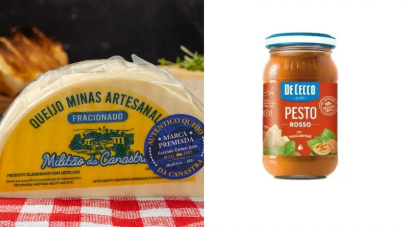 Queijo e molho pesto