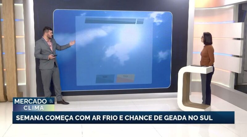 Contraste térmico no Brasil: geadas no Sul e calor intenso no Nordeste