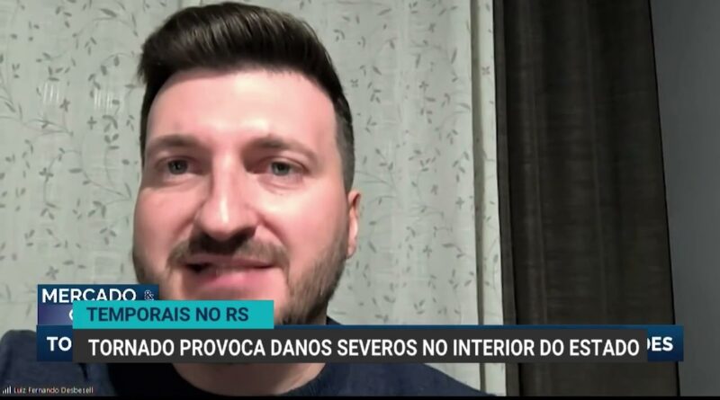Defesa Civil do RS emite alerta vermelho para inundações após tornado