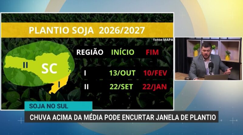 El Niño deve impactar plantio de soja no Sul do Brasil
