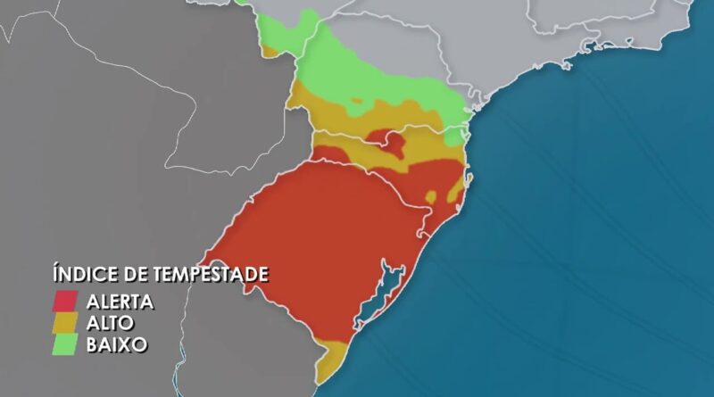 Frente fria e ciclones provocam mudanças climáticas no Brasil