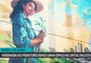 Mural em São Paulo homenageia a força da mulher agricultora