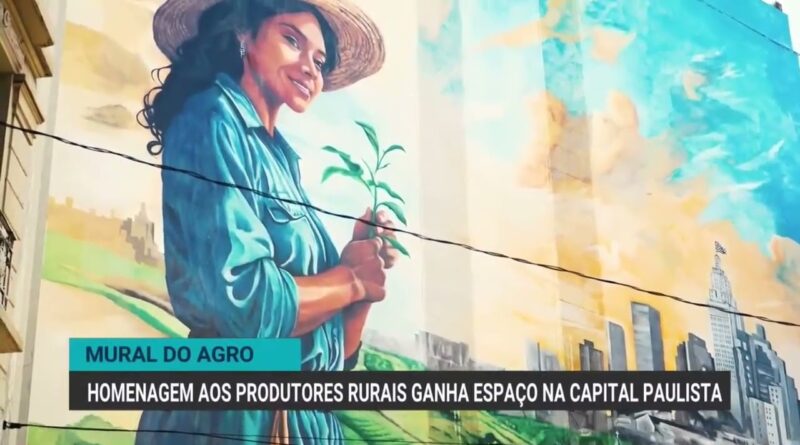 Mural em São Paulo homenageia a força da mulher agricultora