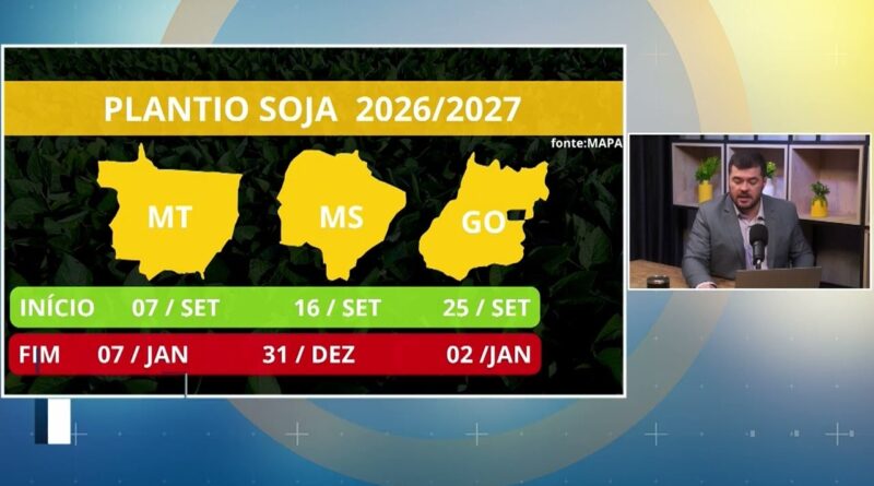 Previsão do clima indica cautela no plantio da soja no Centro-Oeste