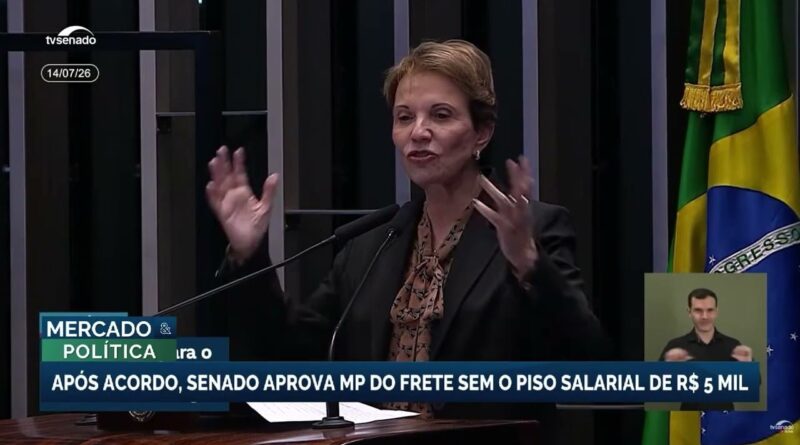 Senado aprova medida provisória do frete e adia votação do Profert