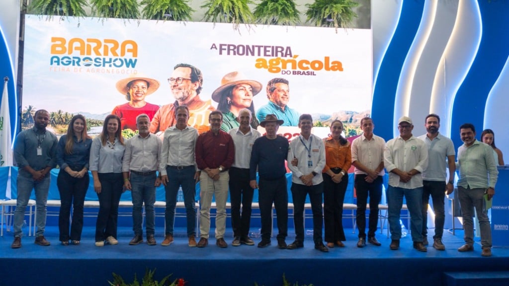 Composição da mesa cerimônia de abertura Barra Agroshow