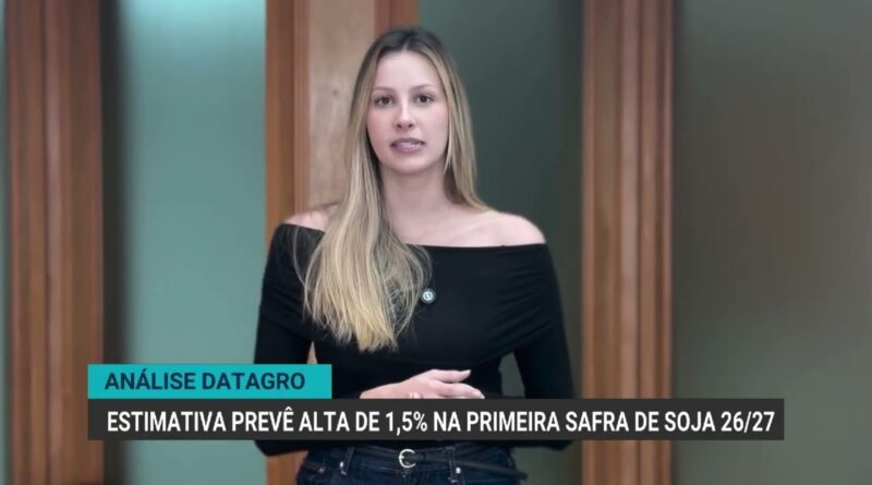 Datagro prevê alta de 1,5% na produção de soja na safra 26/27