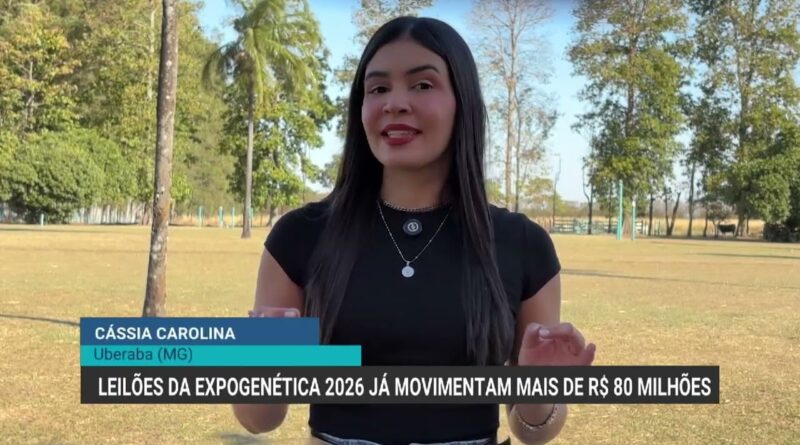 Leilões da ExpoGenética 2026 já movimentam mais de R$ 80 milhões em Uberaba