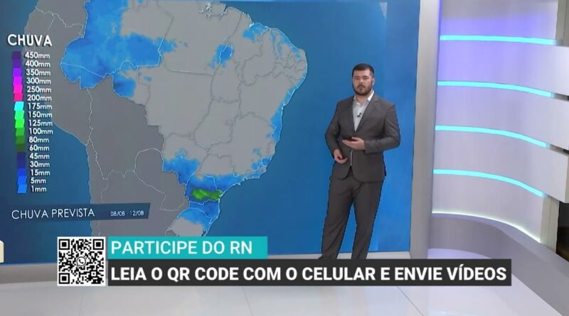 Previsão do tempo indica aumento de chuvas e temperaturas em SC e RS
